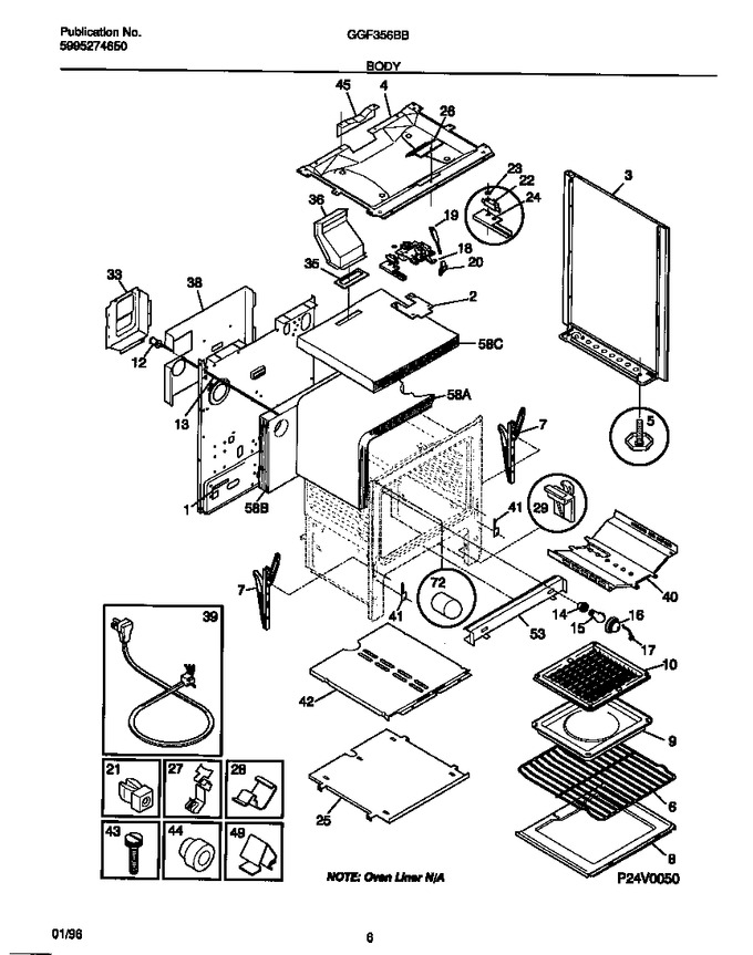 Diagram for GGF356BBWD