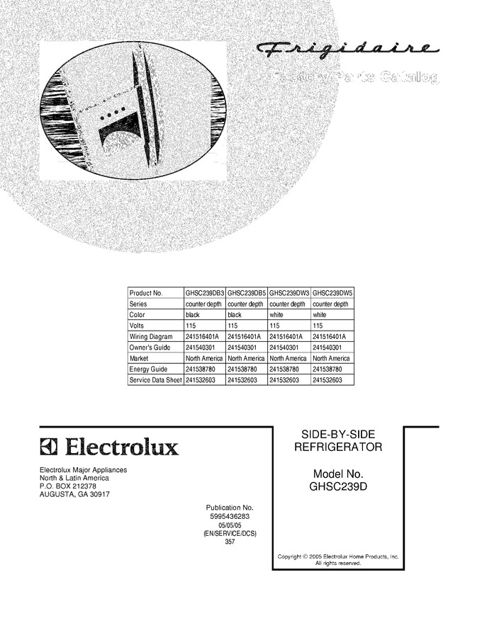 Diagram for GHSC239DB3