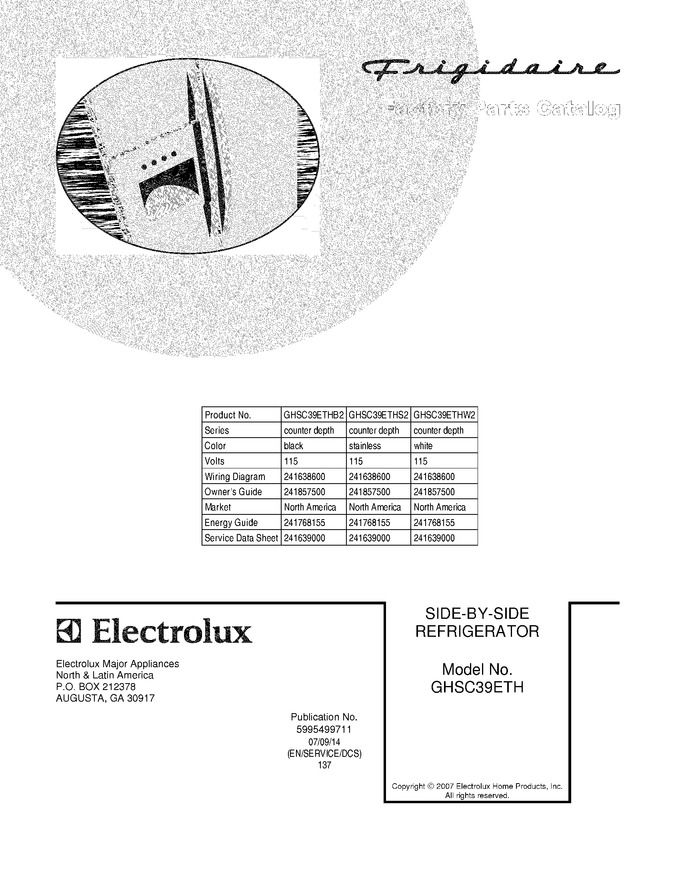 Diagram for GHSC39ETHW2