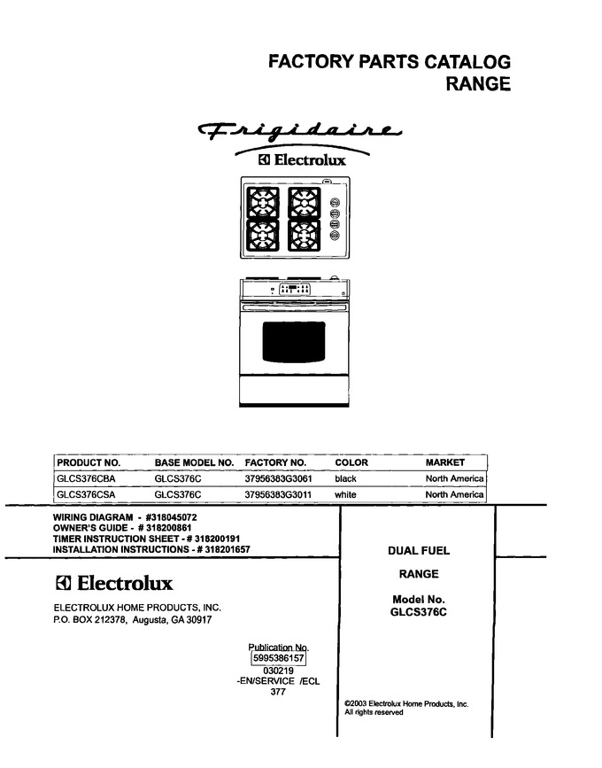 Diagram for GLCS376CSA