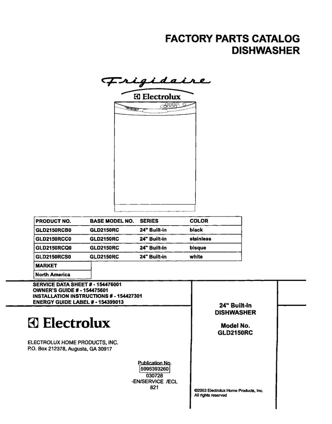 Diagram for GLD2150RCQ0