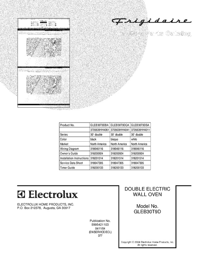 Diagram for GLEB30T9DSA