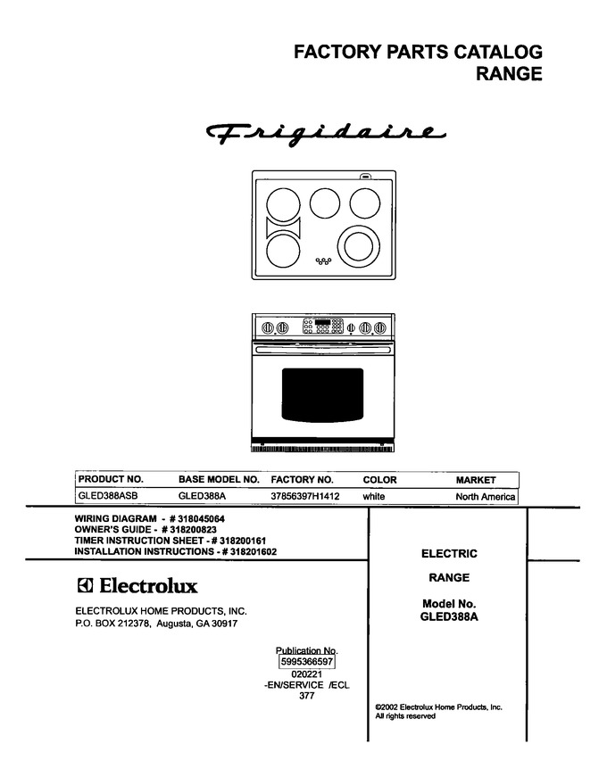 Diagram for GLED388ASB