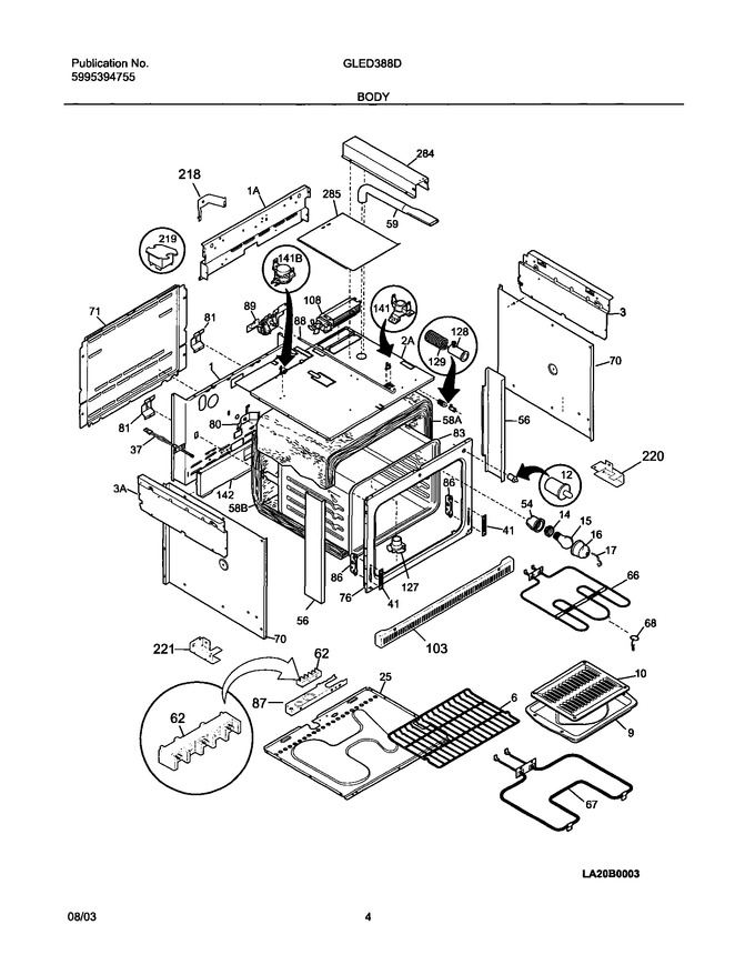 Diagram for GLED388DSA