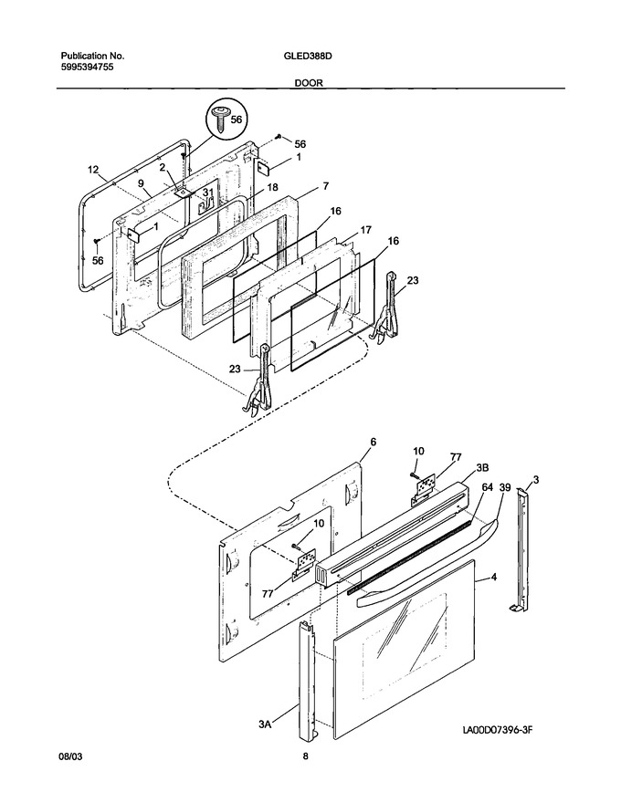 Diagram for GLED388DSA