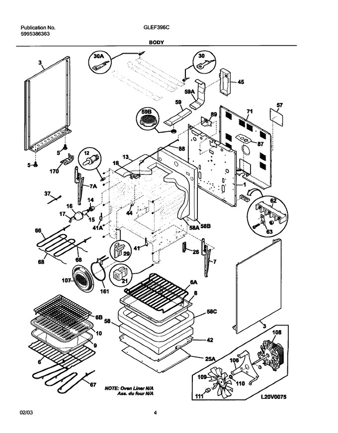 Diagram for GLEF396CSA