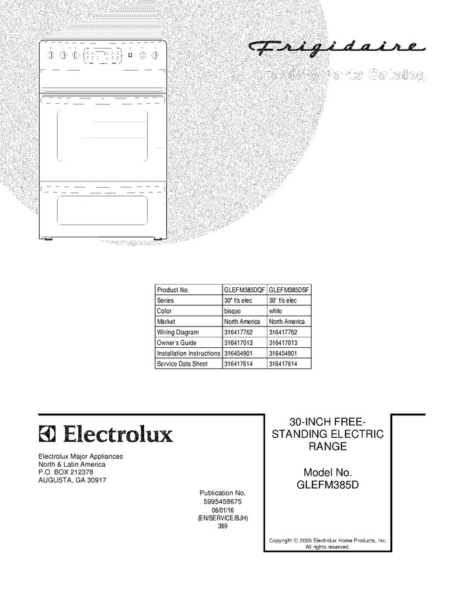 Diagram for GLEFM385DQF