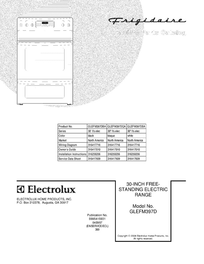 Diagram for GLEFM397DSA