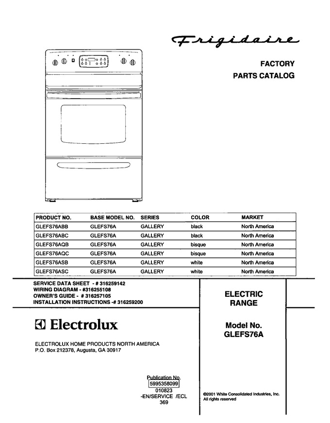 Diagram for GLEFS76ASB