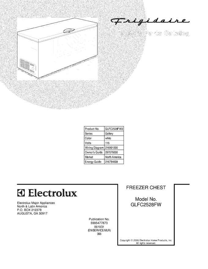 Diagram for GLFC2528FW3