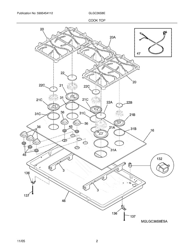 Diagram for GLGC36S8ESA