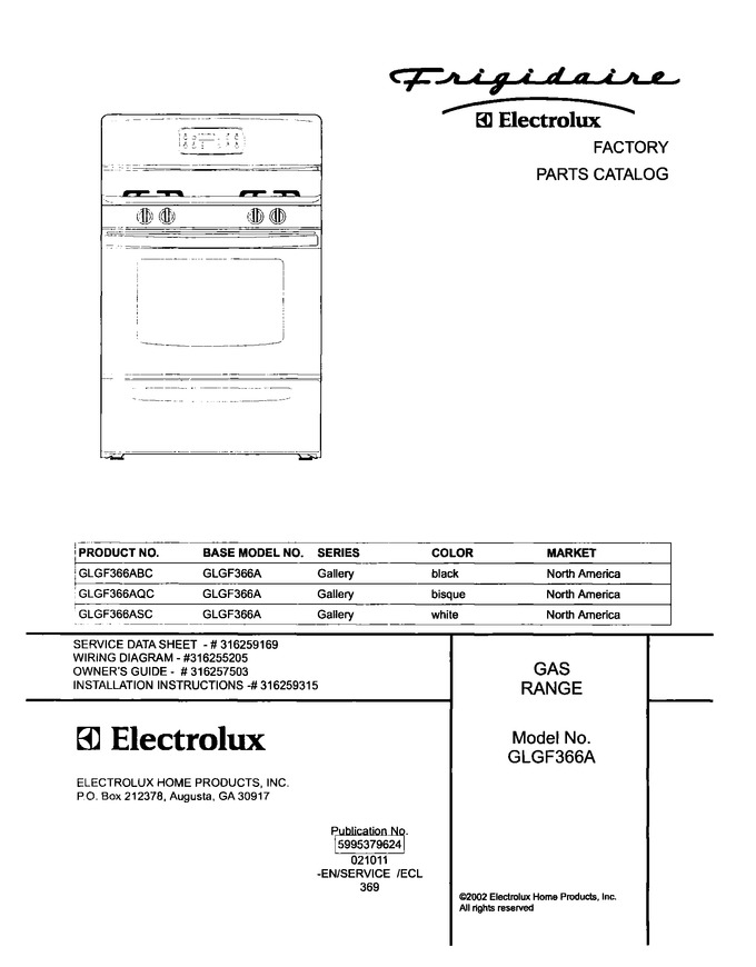 Diagram for GLGF366ASC