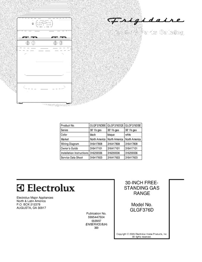 Diagram for GLGF376DQE