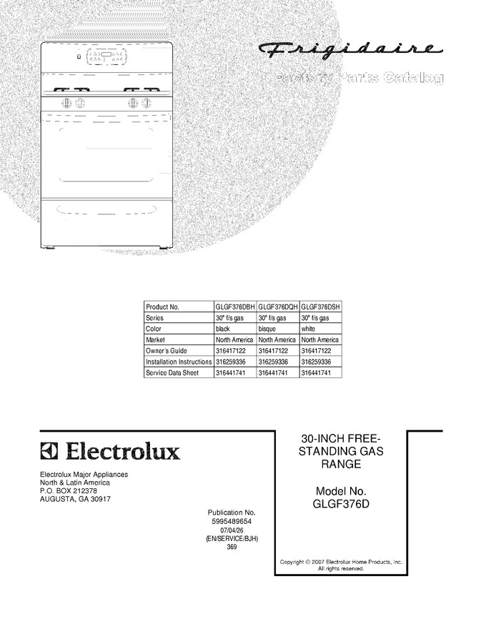 Diagram for GLGF376DSH