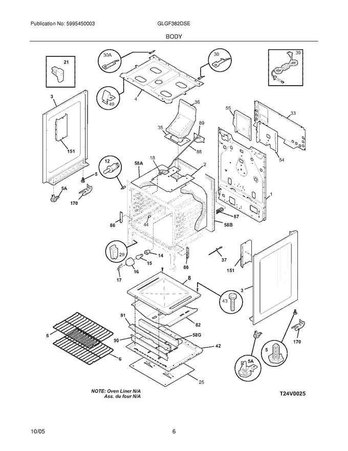 Diagram for GLGF382DSE