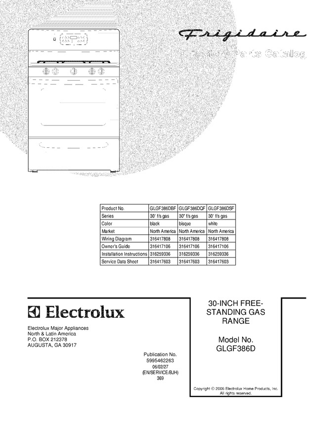 Diagram for GLGF386DSF
