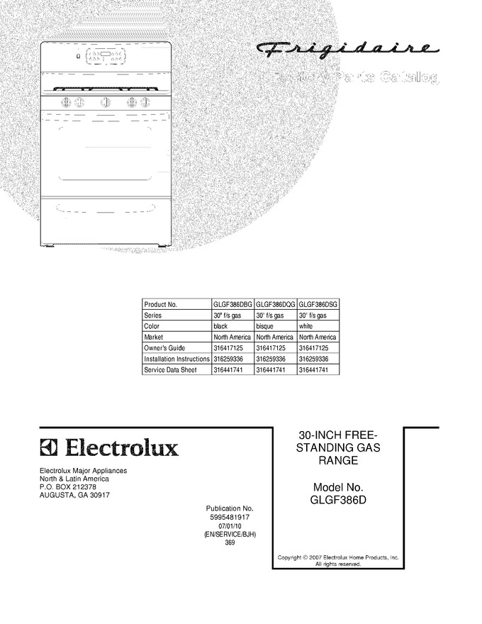 Diagram for GLGF386DSG