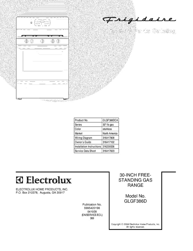Diagram for GLGF386DCA