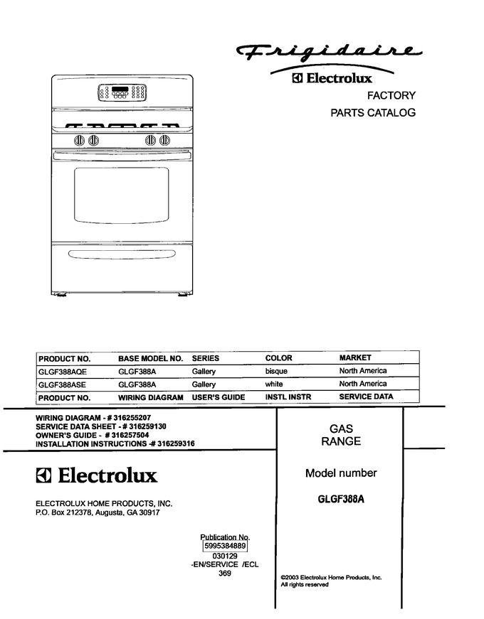 Diagram for GLGF388AQE