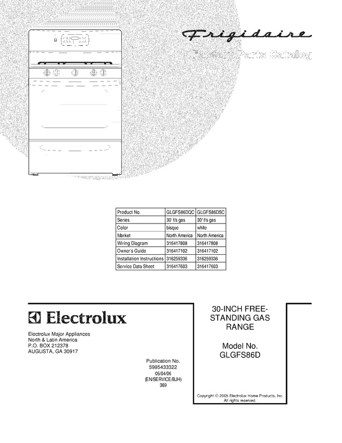 Diagram for GLGFS86DQC