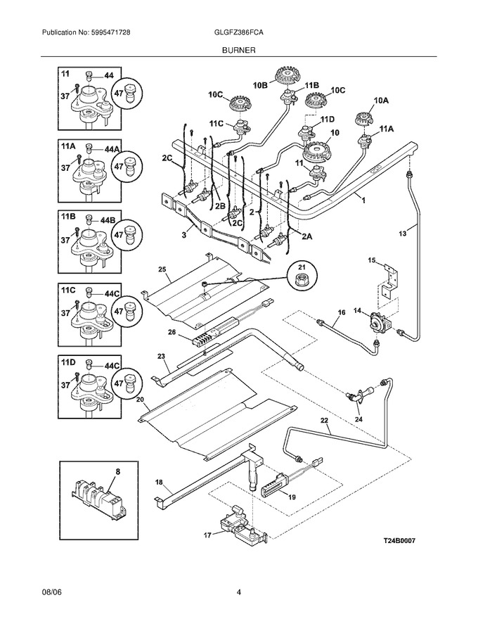 Diagram for GLGFZ386FCA