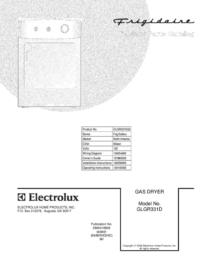 Diagram for GLGR331DQ0