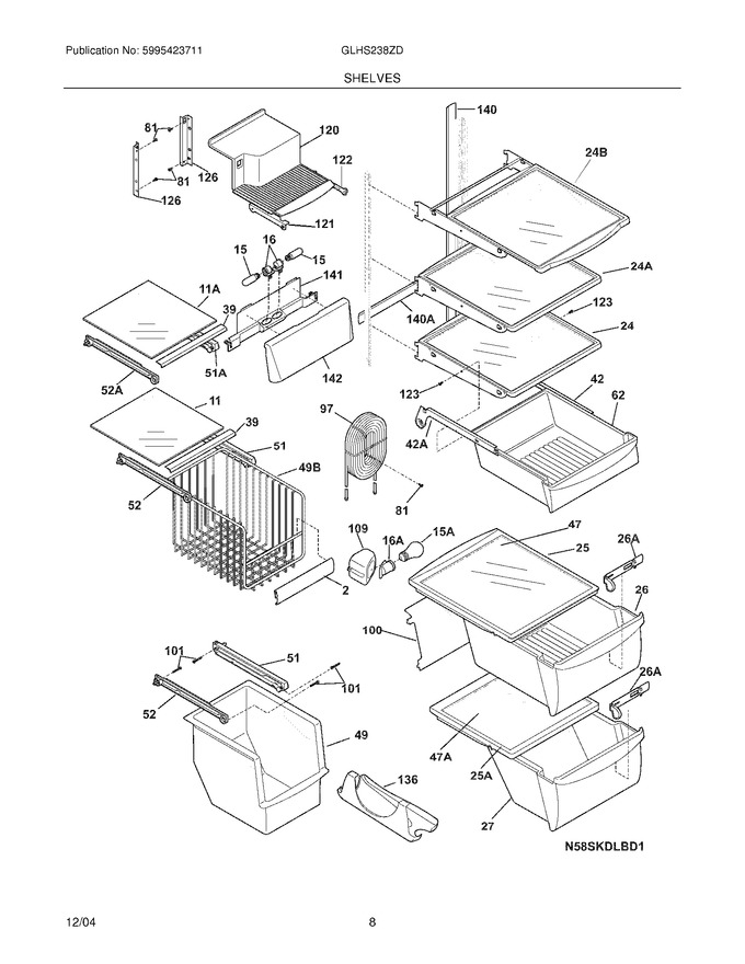 Diagram for GLHS238ZDW5