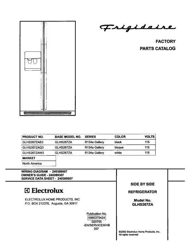 Diagram for GLHS267ZAW3