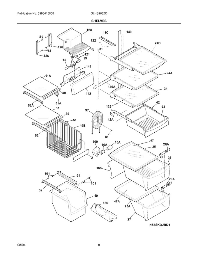Diagram for GLHS268ZDW1