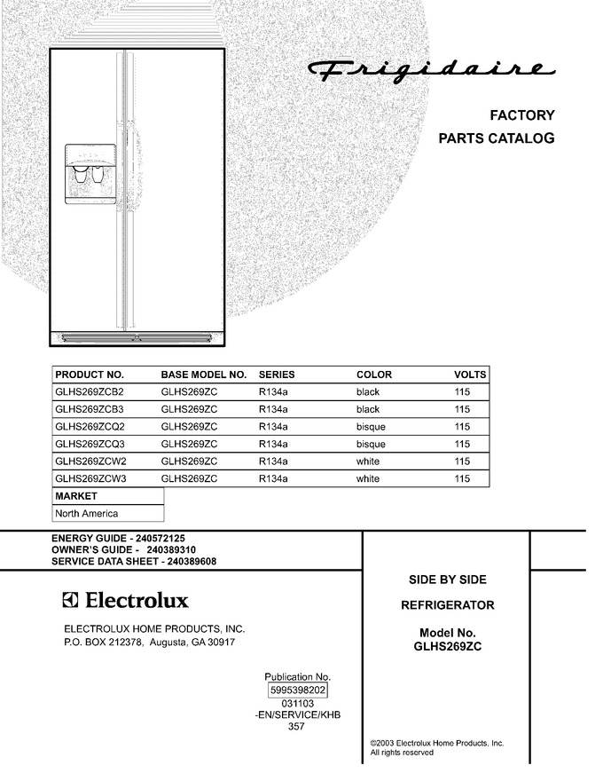 Diagram for GLHS269ZCB2