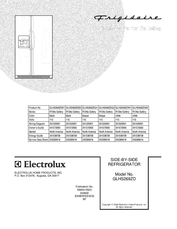 Diagram for GLHS269ZDB2