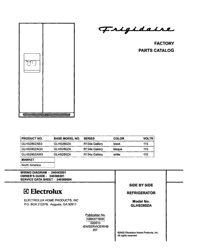 Diagram for GLHS280ZAB3