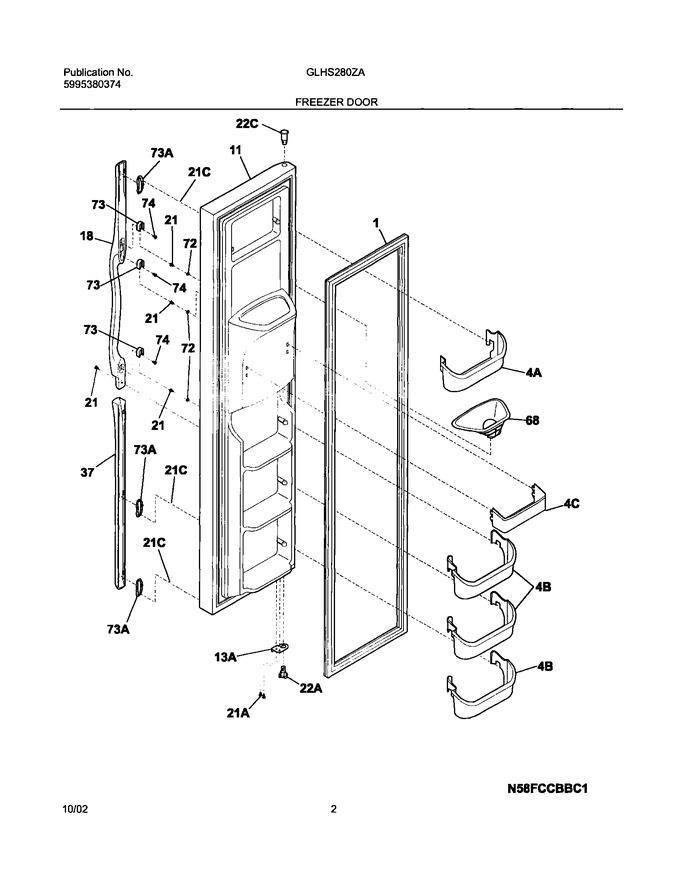 Diagram for GLHS280ZAW5