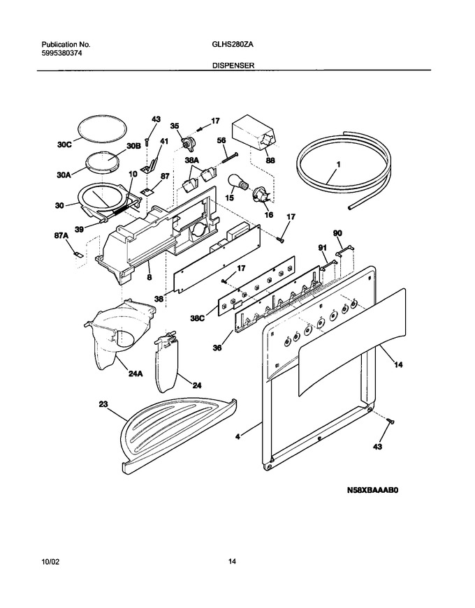 Diagram for GLHS280ZAW5