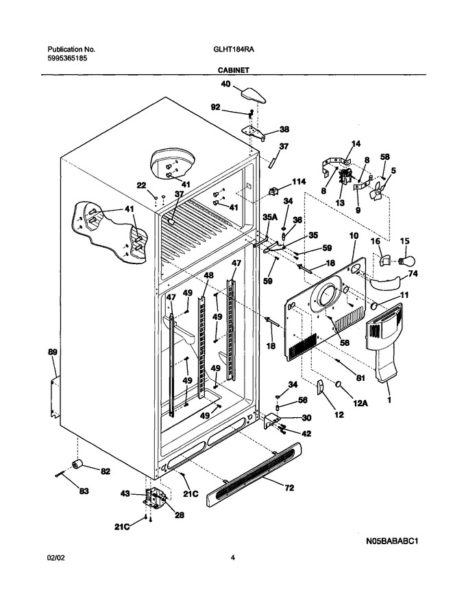 Diagram for GLHT184RAW3