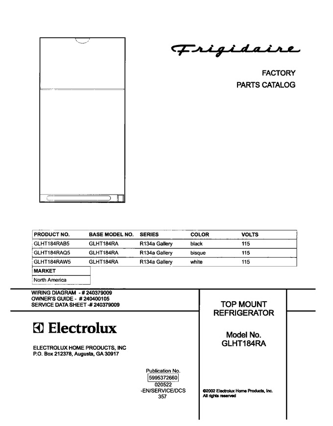 Diagram for GLHT184RAQ5