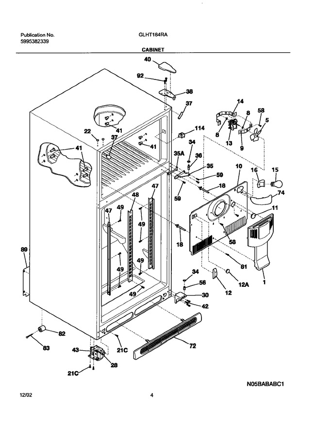 Diagram for GLHT184RAW4
