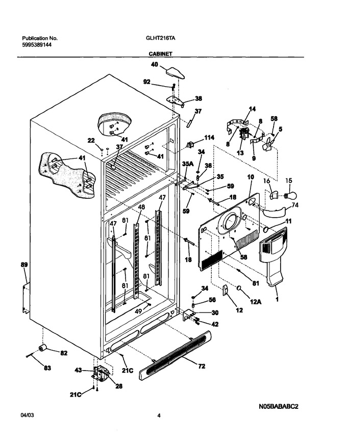 Diagram for GLHT216TAQ4