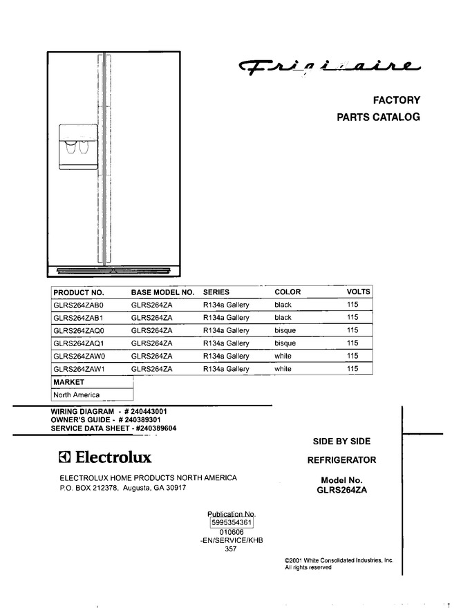 Diagram for GLRS264ZAW0