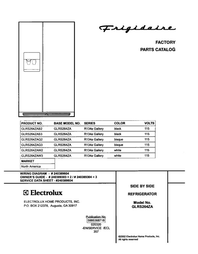 Diagram for GLRS264ZAQ2