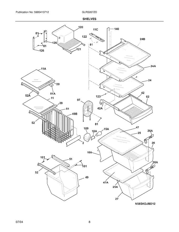 Diagram for GLRS267ZDW0