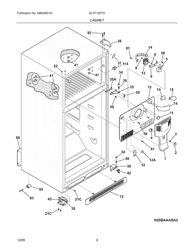Diagram for GLRT183TDWE