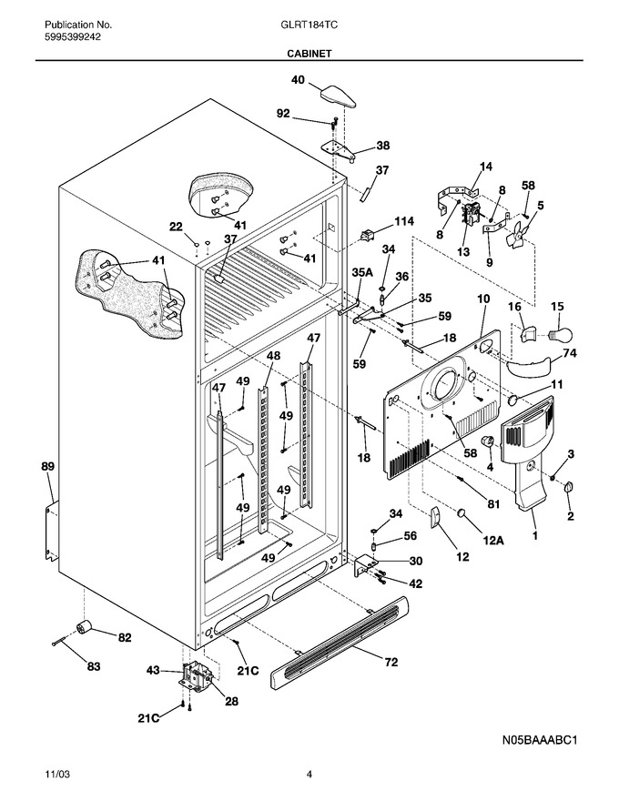 Diagram for GLRT184TCQ5