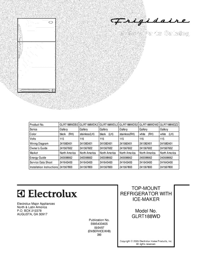 Diagram for GLRT188WDW2