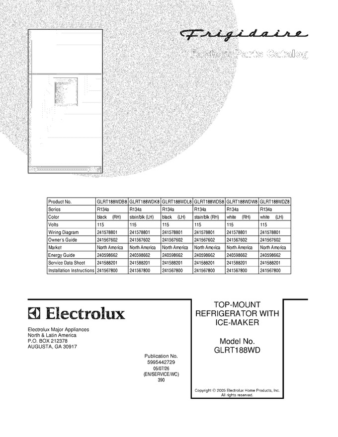 Diagram for GLRT188WDZ8