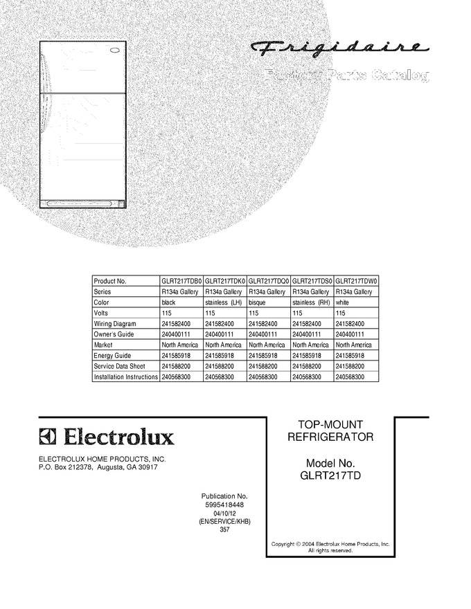 Diagram for GLRT217TDQ0