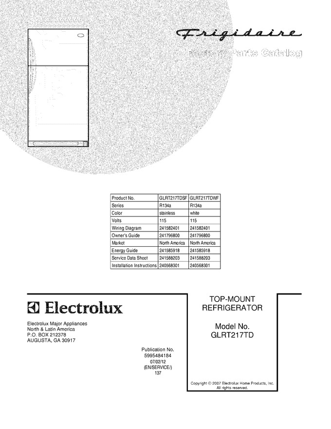 Diagram for GLRT217TDSF