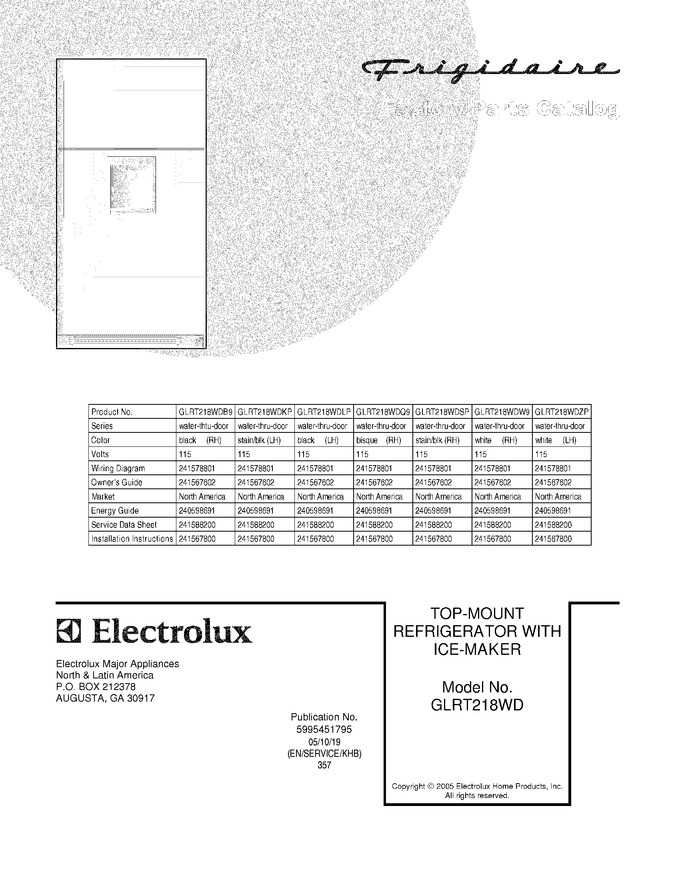 Diagram for GLRT218WDQ9