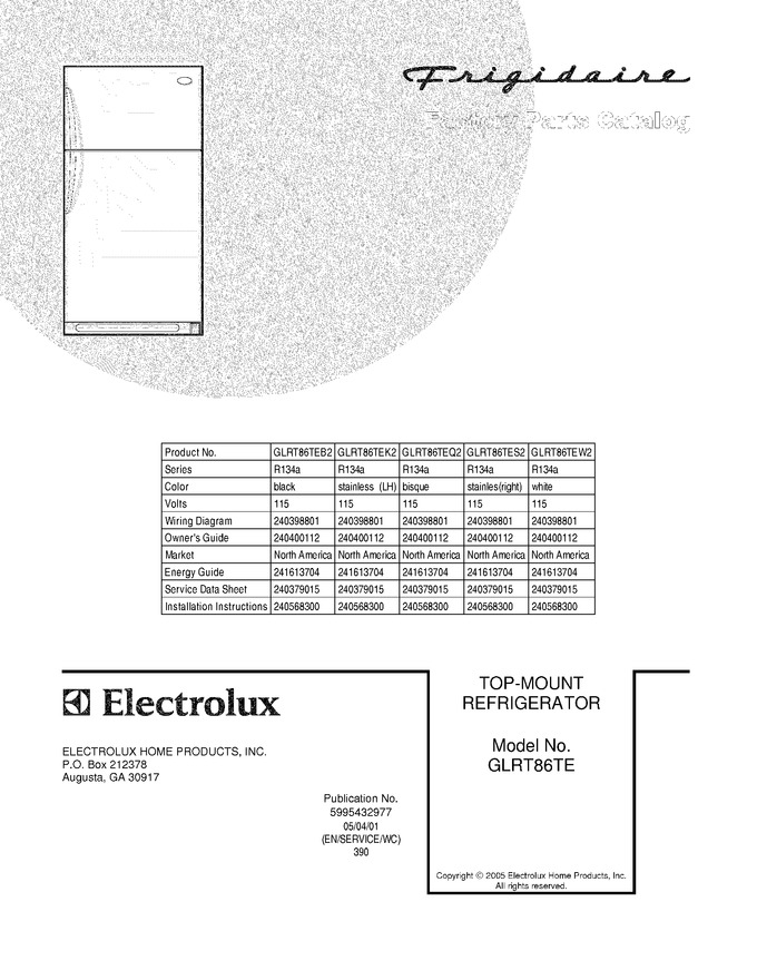 Diagram for GLRT86TEW2
