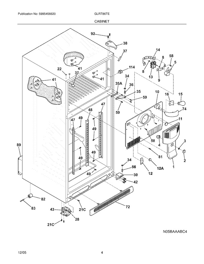 Diagram for GLRT86TEKA